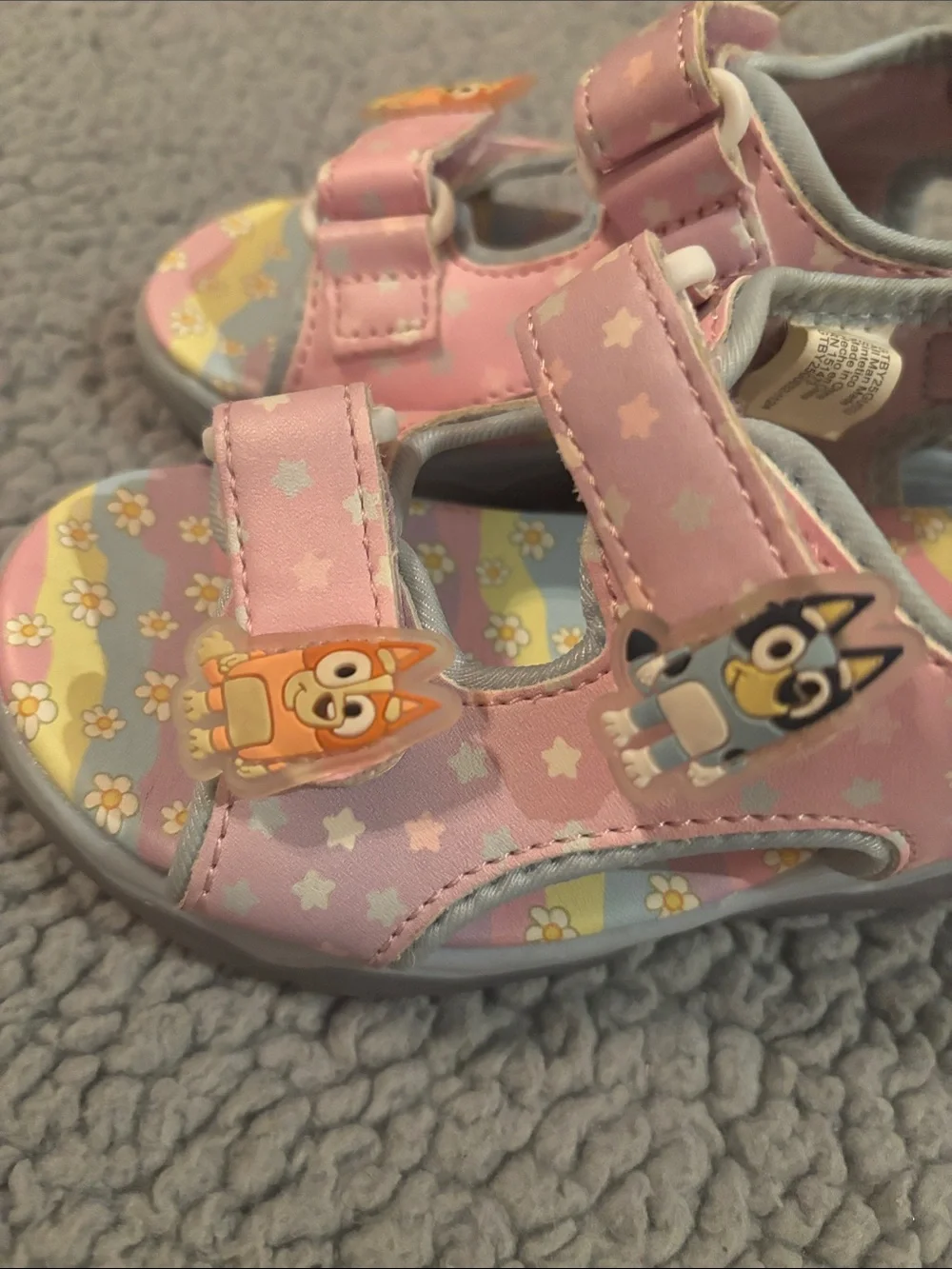 Bluey Sandals with Cute Character Accents